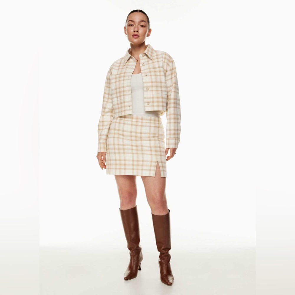 Aritzia Wilfred Patio Plaid Mini Skirt - 2